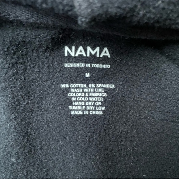 Nama Enlighten Hooded Onesie Elegant Black Long Sleeve Fleece Jumpsuit - Picture 7 of 11